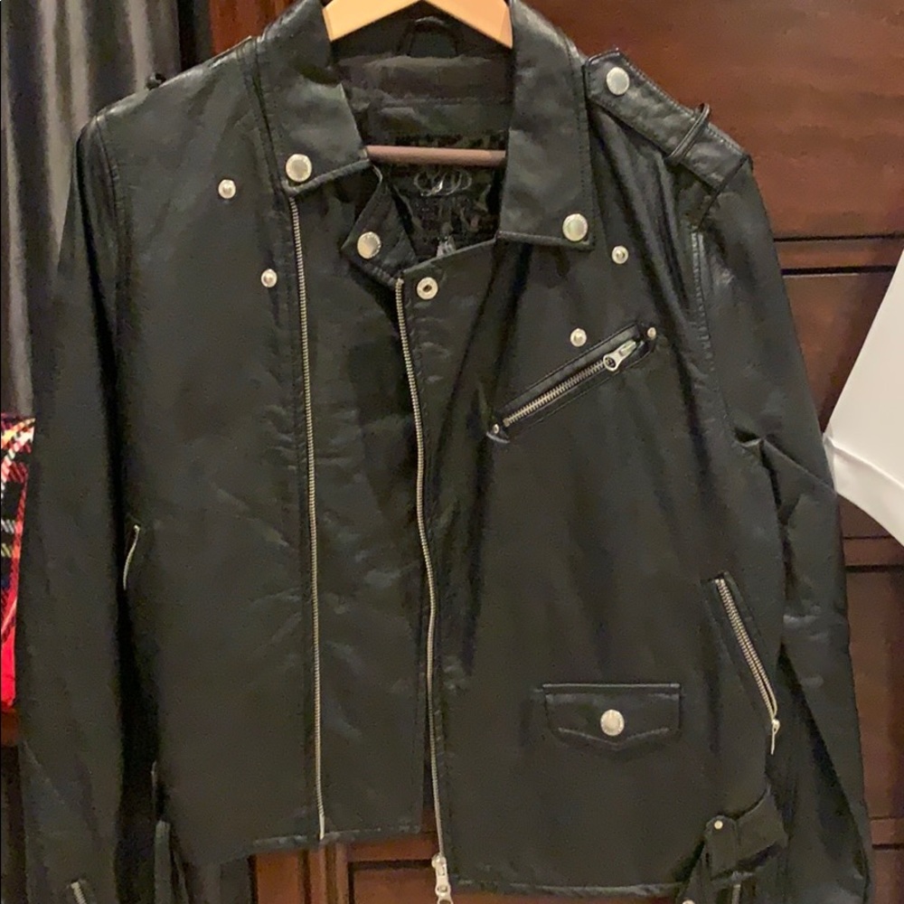 David Bitton Buffalo faux leather jacket